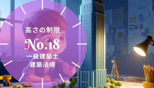 一級建築士 建築法規【高さの制限】道路斜線・隣地斜線・北側斜線・絶対高さと計算問題の解き方・過去問10年分※完全無料