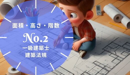 一級建築士 建築法規【面積・高さ・階数】延べ面積・屋上部分・後退距離の特例・高さの緩和の要点と過去問10年分※完全無料