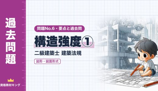 二級建築士 建築法規 問題No.6【構造強度① 図形・図面形式】木造の軸組の長さ（壁量計算）の要点と過去問※完全無料