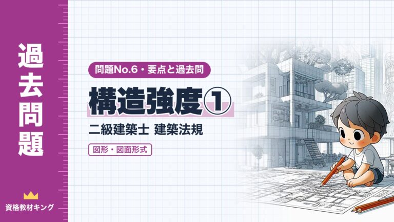 二級建築士 建築法規 No.6【構造強度① 軸組の長さ（壁量計算）】分野別過去問 要点解説※完全無料