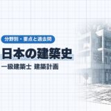 日本の建築史｜一級建築士 建築計画｜分野別・要点と過去問（資格教材キング）