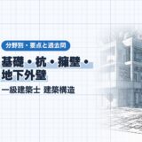 基礎・杭・擁壁・ 地下外壁｜一級建築士 建築構造｜分野別・要点と過去問（資格教材キング）