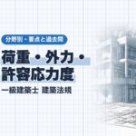 法規【荷重・外力・許容応力度】積載荷重の表・地震力・許容応力度・材料強度