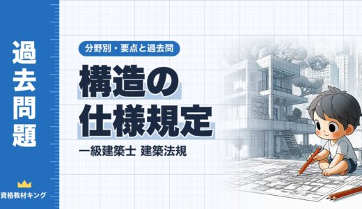 一級建築士 建築法規【構造の仕様規定】保有水平耐力計算・限界耐力計算と適用される規定・RC造・鉄骨造の要点と過去問10年分※完全無料