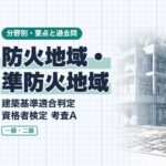 適判【防火地域・準防火地域】耐火建築物等の規模・延焼防止建築物・屋根・看板・地域にわたる場合